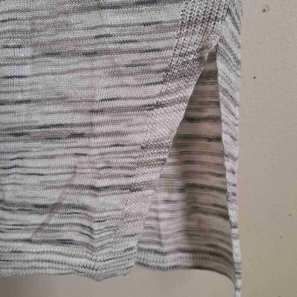 NIC+ZOE Green Shawl Lapel 3/4 Sleeve Linen-Blend Cardy - Picture 7 of 11